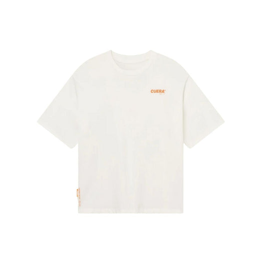 Cuera Offcourt Logo T-Shirt (Off White w. Orange)