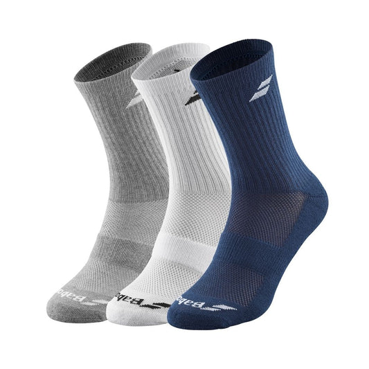 Babolat Sokken 3-Pack (White/Estate Blue/Grey)