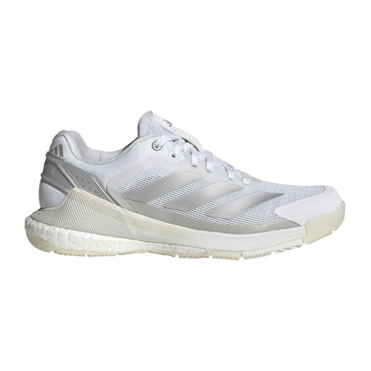 Adidas Crazyquick Boost Women Padelschoenen (Cloud White/Silver Metallic/Zero Metallic)