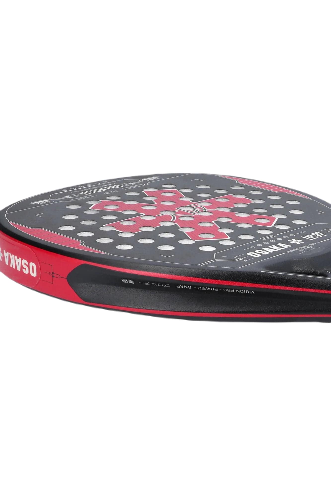 Osaka Vision Pro Power Snap 2023 Padel Racket (Maroon/Grijs)
