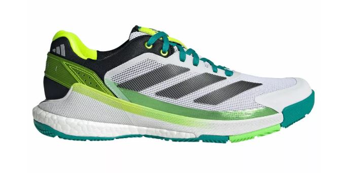 Adidas Crazyquick Boost Padel Schoenen (Wolkenwit/Kernzwart/Limoengeel)