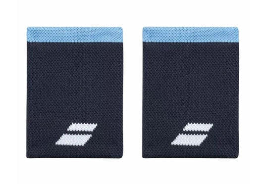 Babolat Logo Jumbo Polsbandjes (2-pak, Heritage Blauw)
