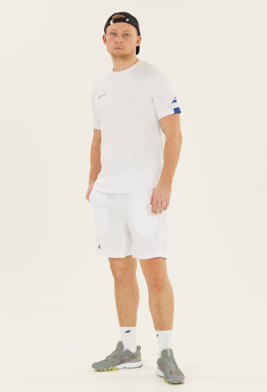 Babolat Play Crew Neck Tee (Men, White)