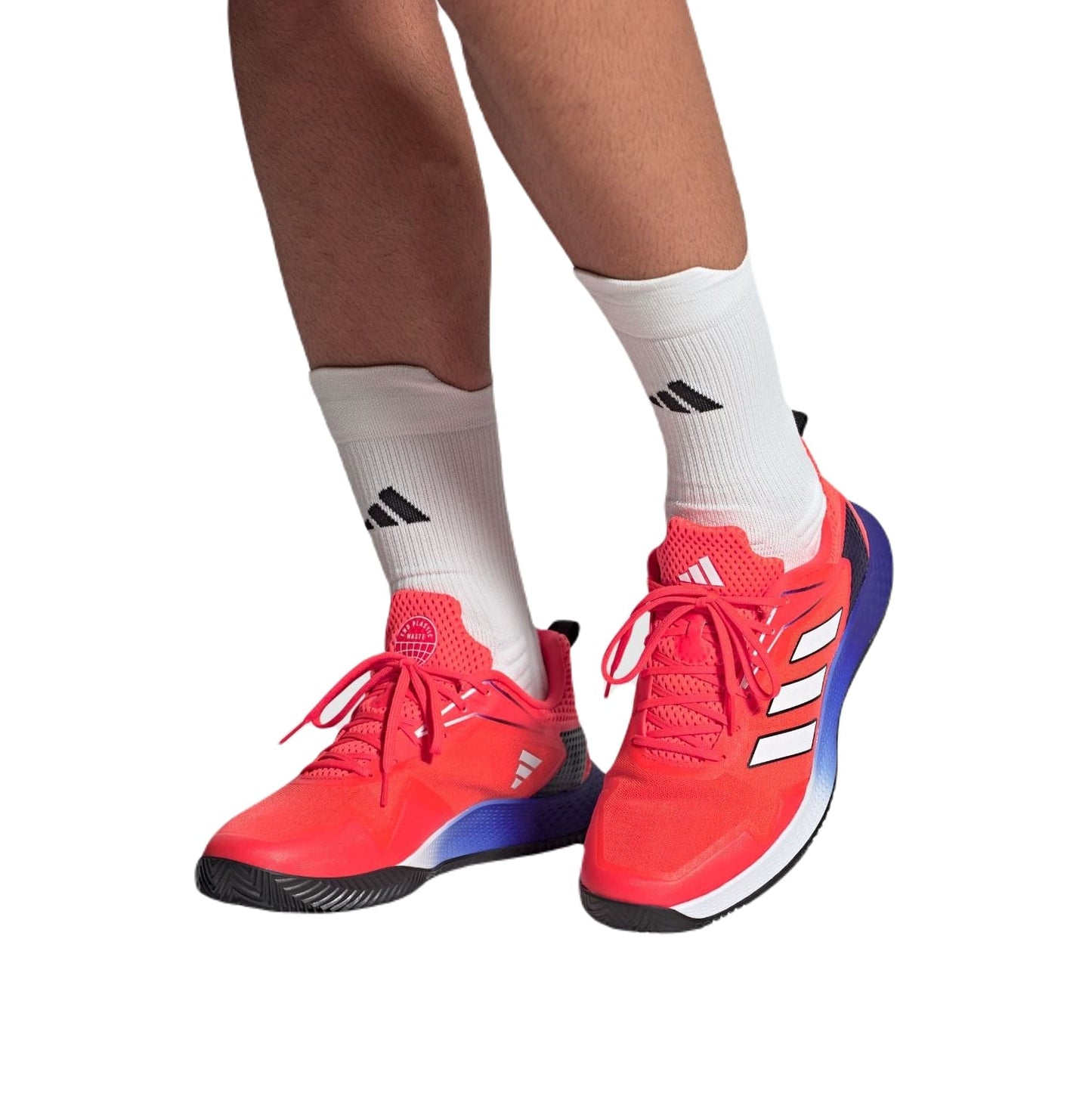 Adidas Defiant Speed CC (Heren, Rood/Blauw) Padel Schoenen
