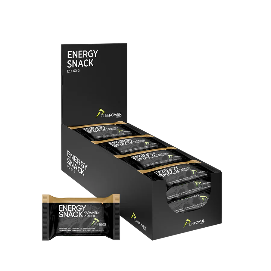 PurePower Energy Snack Pinda/Karamel Smaak (1 stuk van 60 gram)