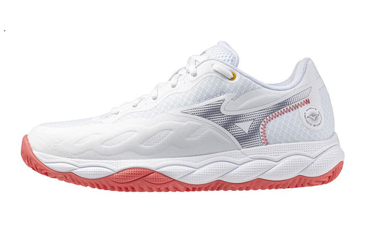 Mizuno Wave Enforce Court CC (D) (Wit/Blauw Graniet/Calypso Core)