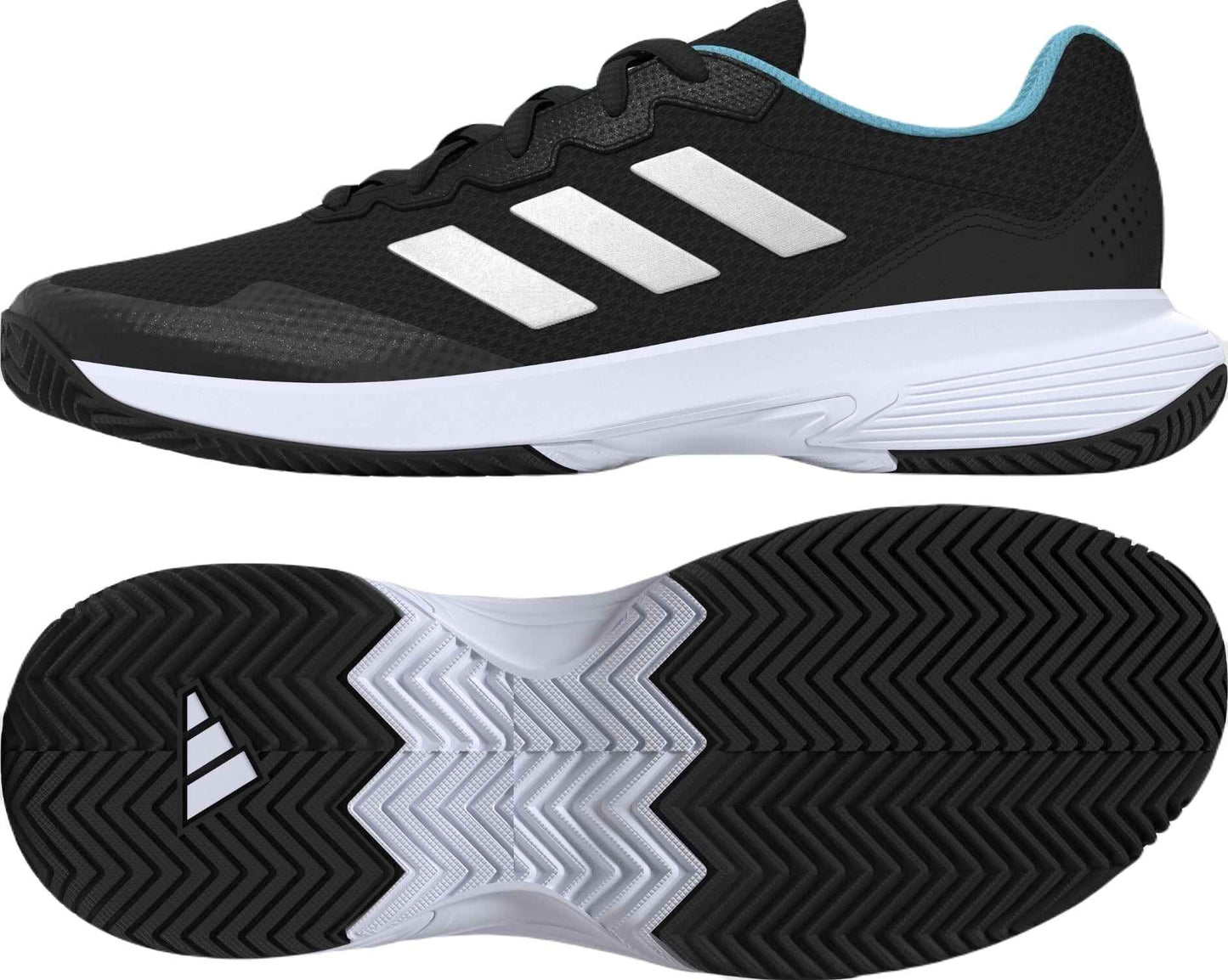 Adidas Gamecourt 2 AC Padel Schoenen (Dames, Black/Turquoise)