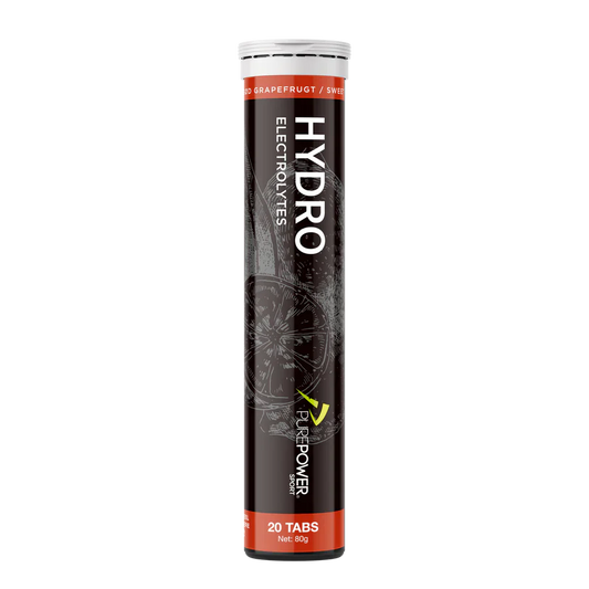 PurePower HydroTabs Elektrolyten – Zoete Grapefruit smaak (1 tube met 20 tabletten)