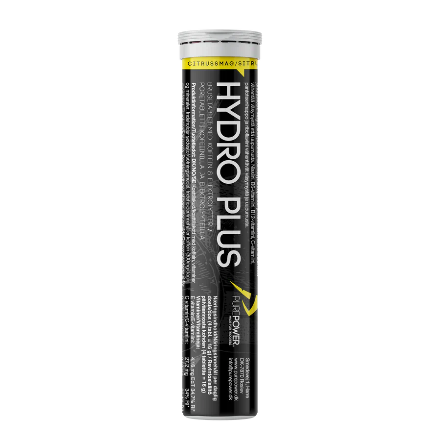 PurePower Hydrotabs Electrolytes Citroensmaak (1 tube met 20 tabletten)