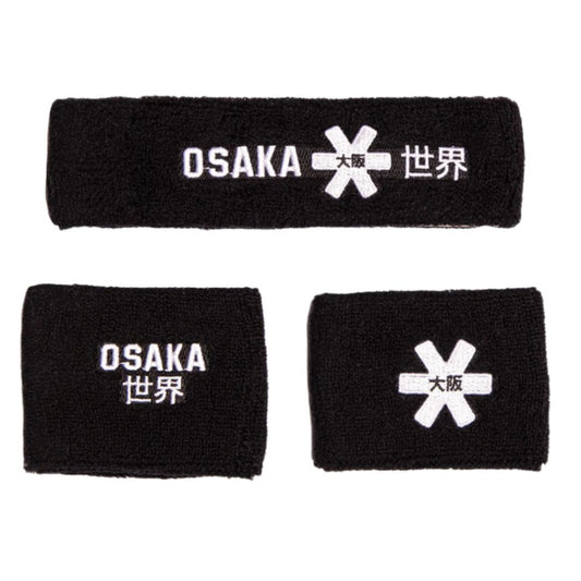 Osaka Zweetband Set (Zwart) padellife