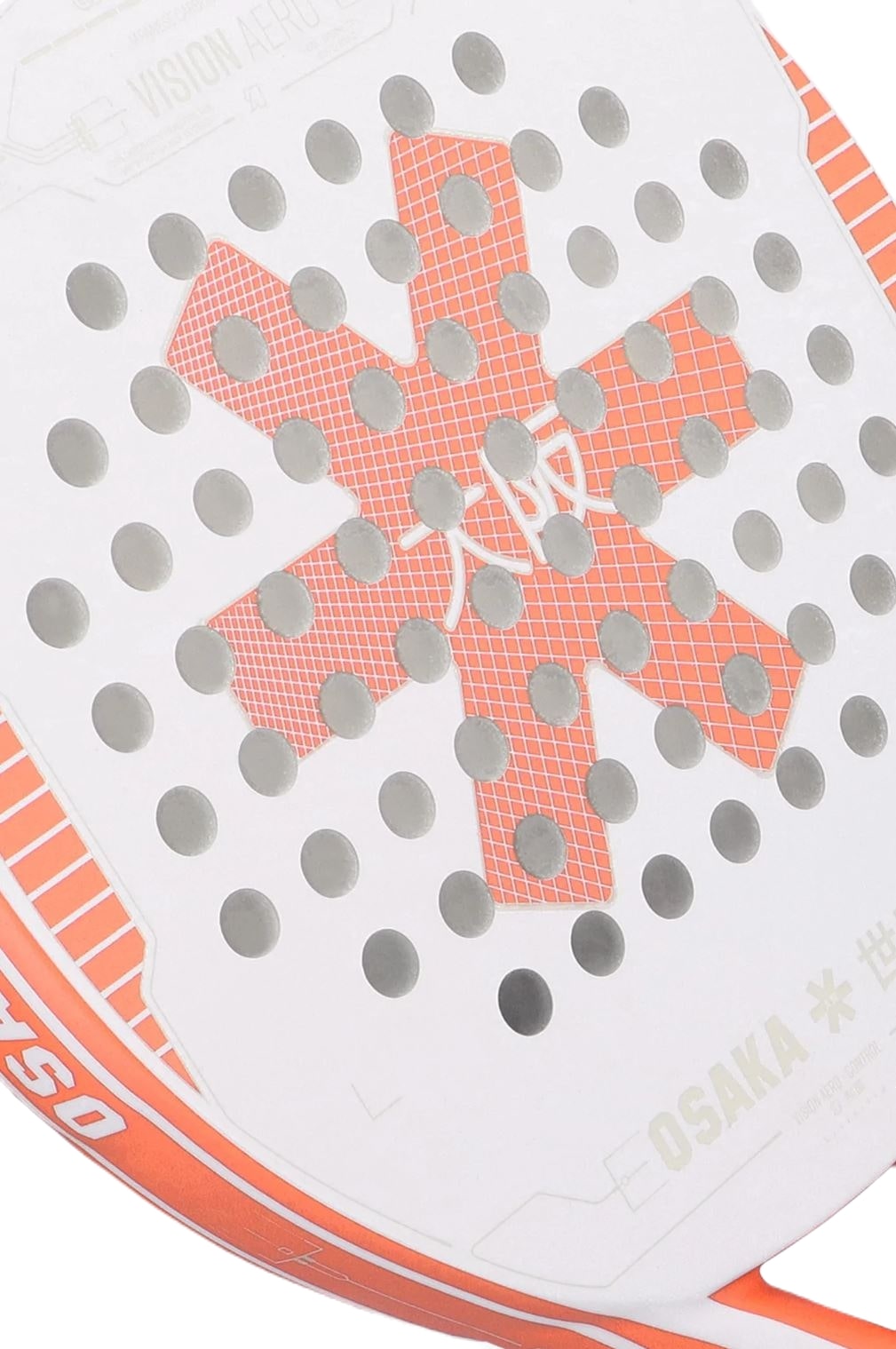 Osaka Vision Aero Control 2023 Padel Racket (Wit/Perzik)