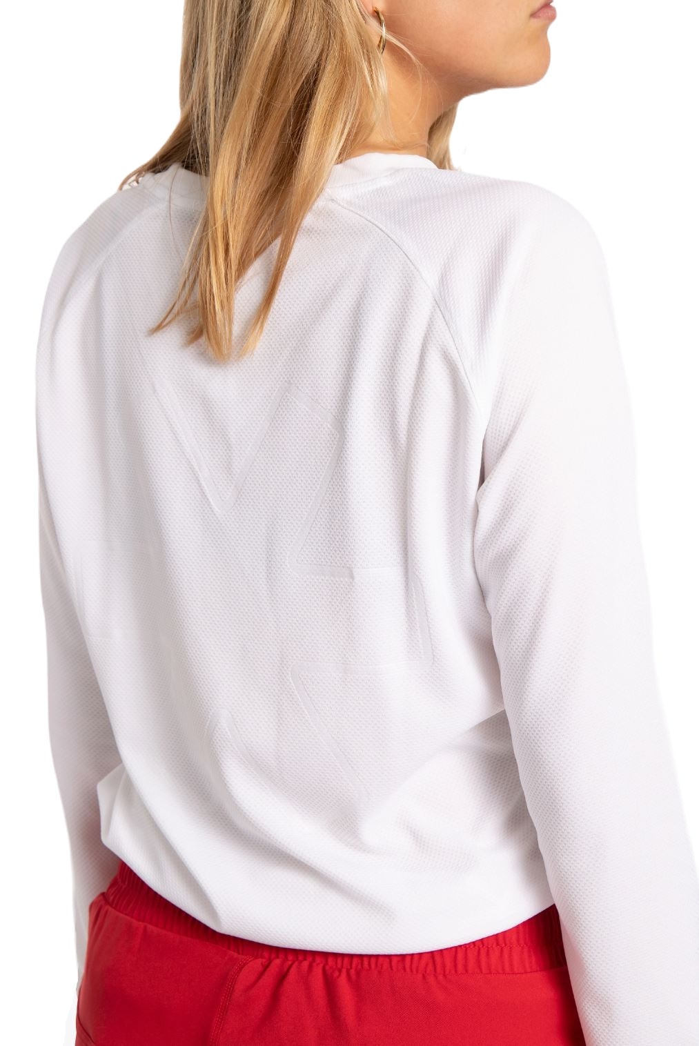 Osaka Damestraining T-shirt Lange Mouw (Wit) - Padellife.nl