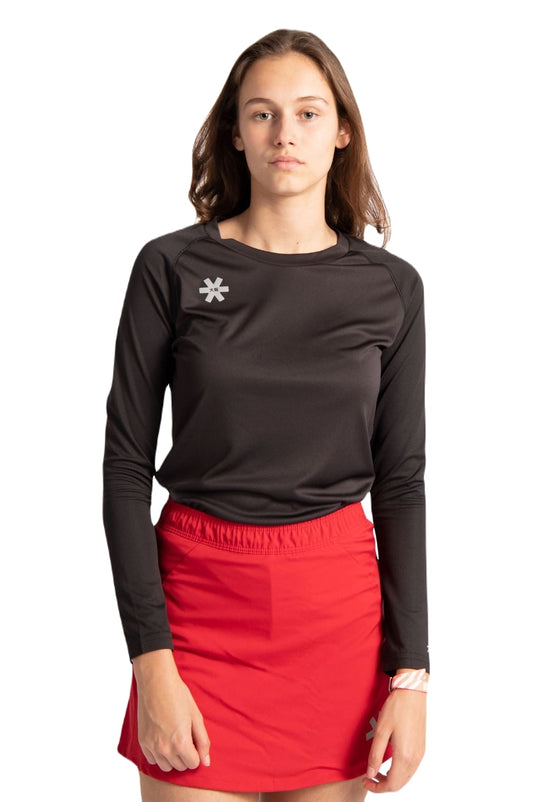 Osaka Damestraining T-shirt Lange Mouw (Zwart) - Padellife.nl