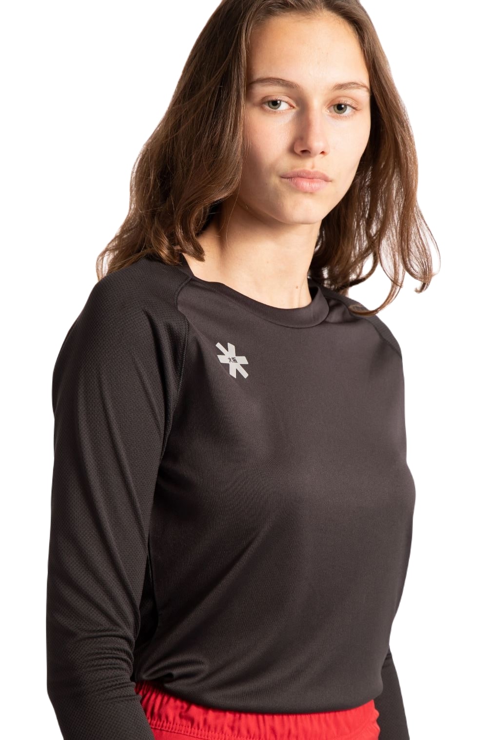 Osaka Damestraining T-shirt Lange Mouw (Zwart) - Padellife.nl