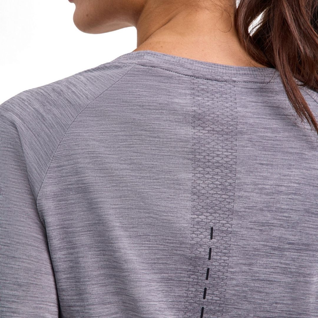 Falke Women Training Long-sleeve Shirt (Grey Heather)