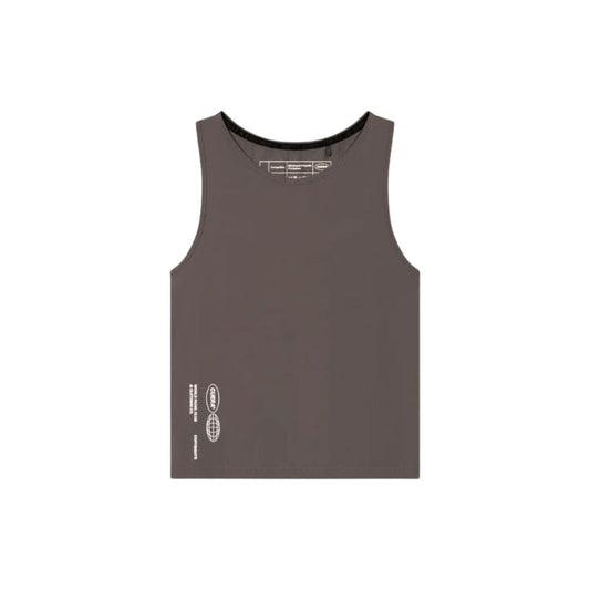Cuera Oncourt Cropped Tank Top (Dark Brown)