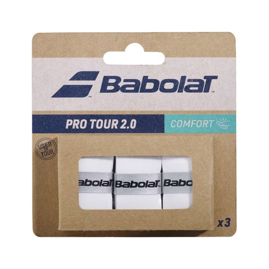 Babolat Pro Tour 2.0 Overgrip (3-pak, wit)