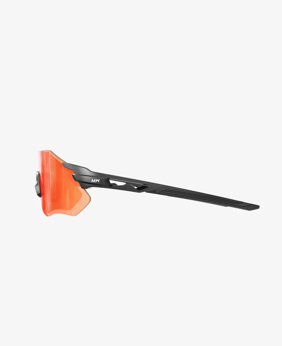 MessyWeekend Sonic Zonnebril (Black Orange Mirrored)