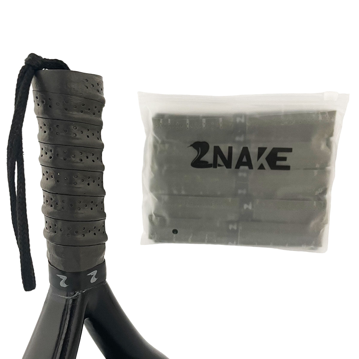 Znake Viper Padel Overgrips (5 stuks, Zwart)