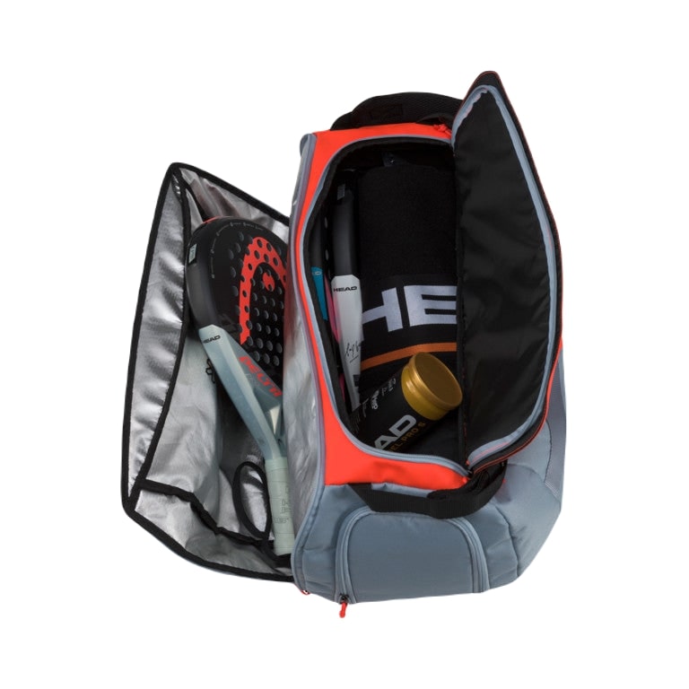 Head Delta Sport Padel zak (Grijs/Oranje) - Padellife.nl