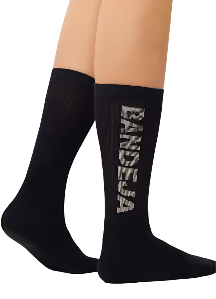 Cuera Bandeja Padel Sokken (2-pack, Zwart/Zand)