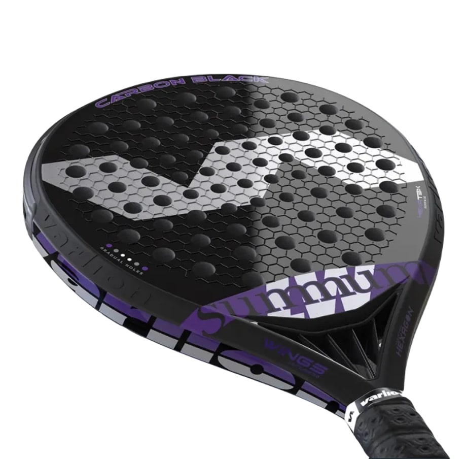 Varlion LW Summun Carbon Black Padel Racket - Padellife.nl