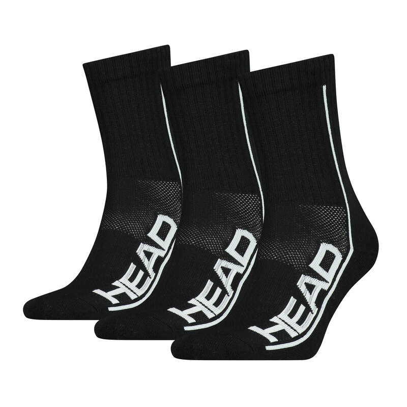 Head Performance Sokken (3-pack, zwart)