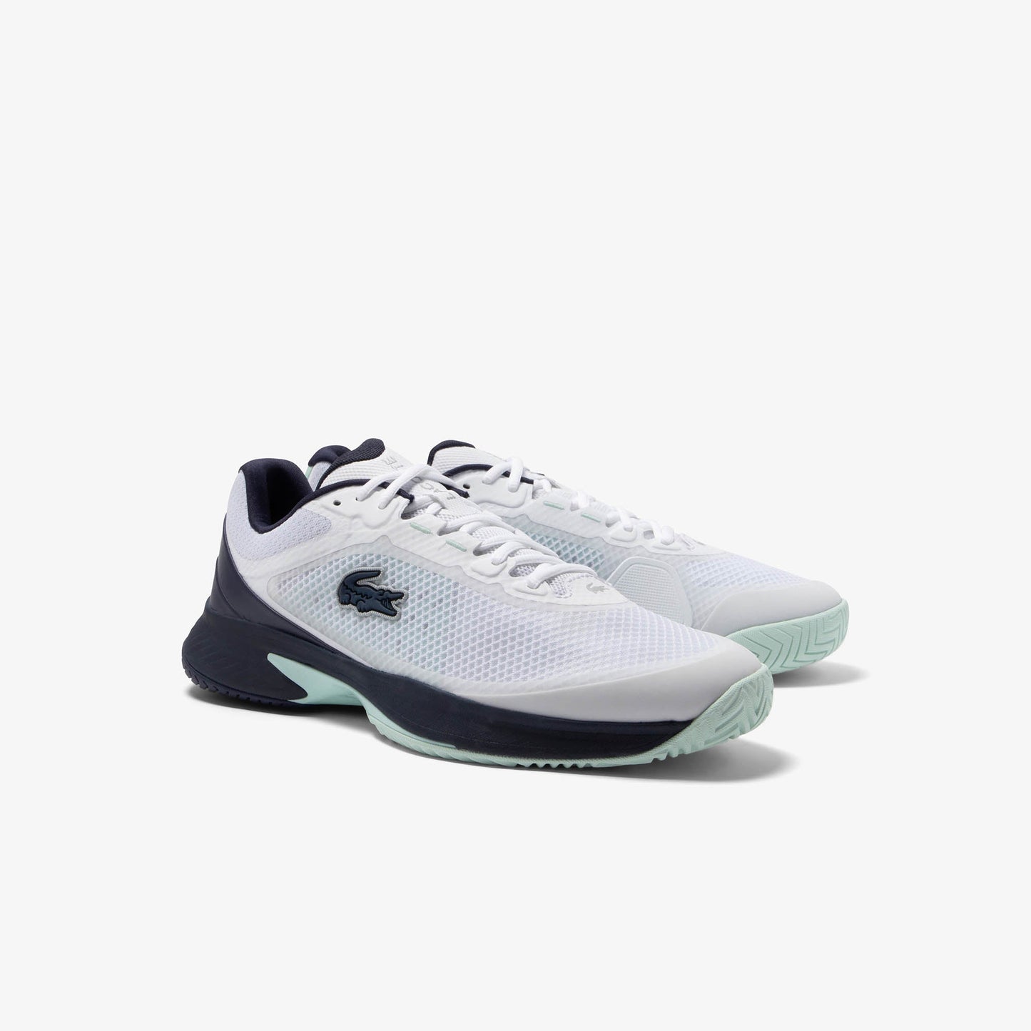 Lacoste Tech Point Textile Shoenen (Wit/Marineblauw)