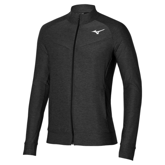 Mizuno Trainingsjas (Zwart gemêleerd)