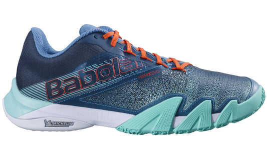 Babolat Jet Premura 2 Padel Schoenen (Elektrisch Groen/Mandarijn)