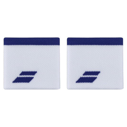 Babolat Logo Polsbandjes (2-pak, Wit/Sodalietblauw)