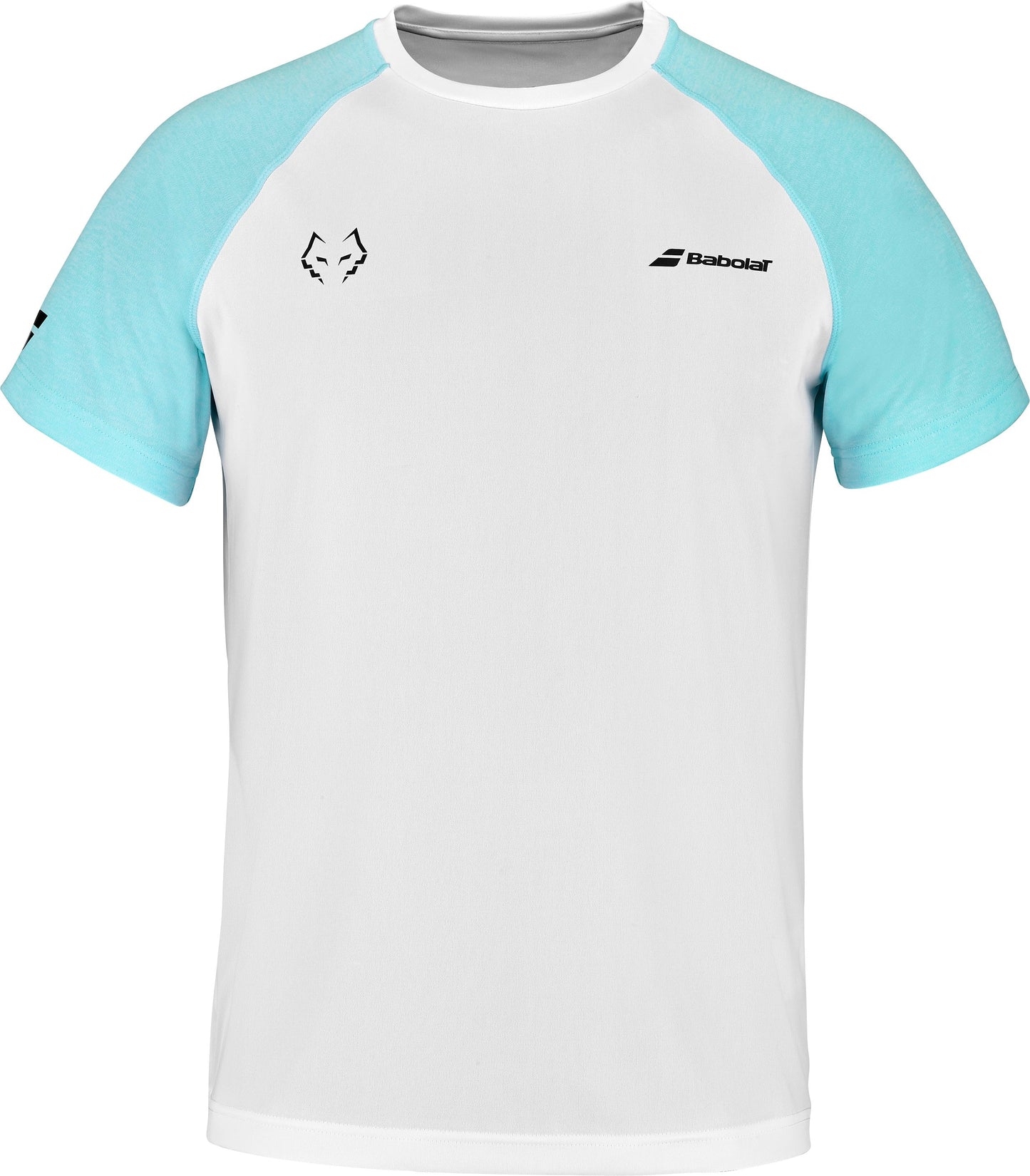Babolat Crew Neck T-shirt Juan Lebron (Wit/Lichtblauw)