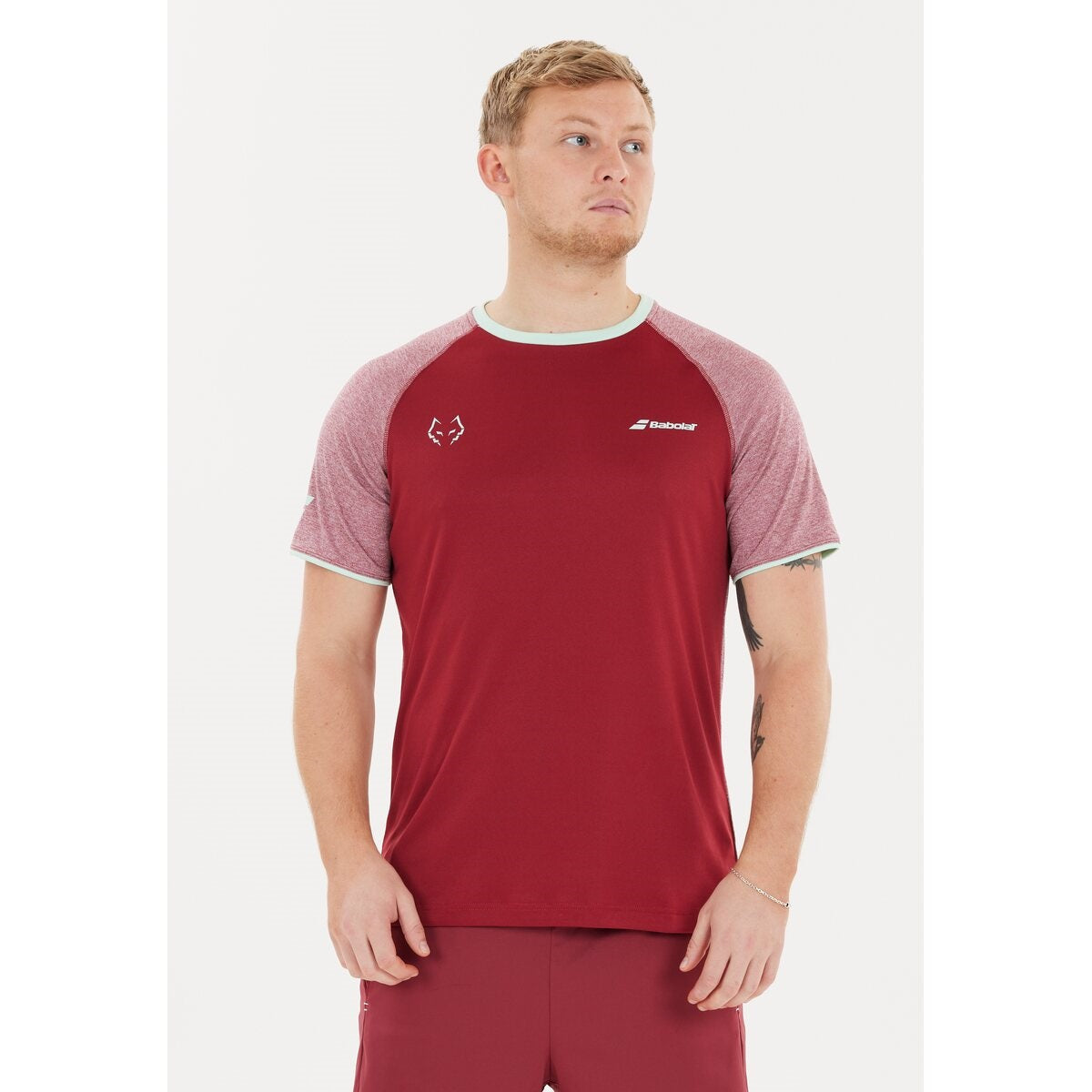 Babolat Crew Neck T-shirt Juan Lebron (Red Dahlia)