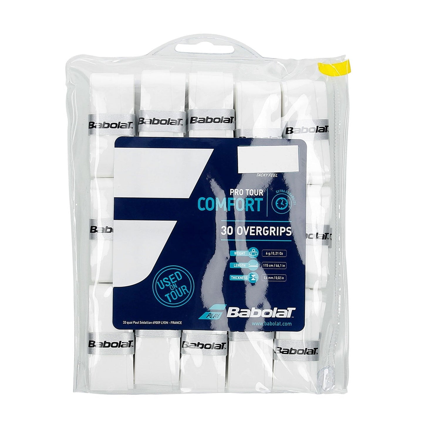 Babolat Pro Tour Overgrip (Wit, 30 pak)
