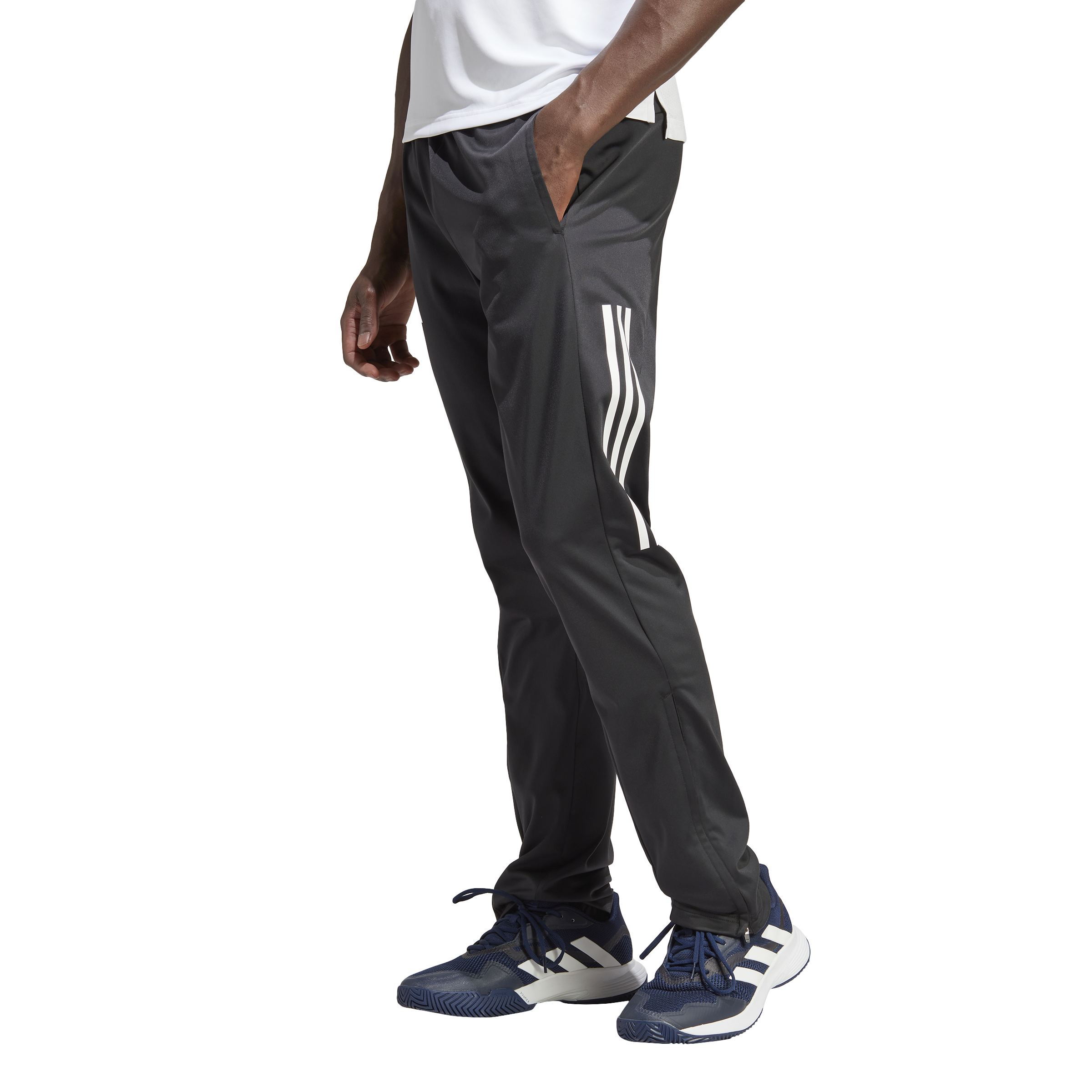 Adidas 3-Stripe Gebreide Broek (Zwart)