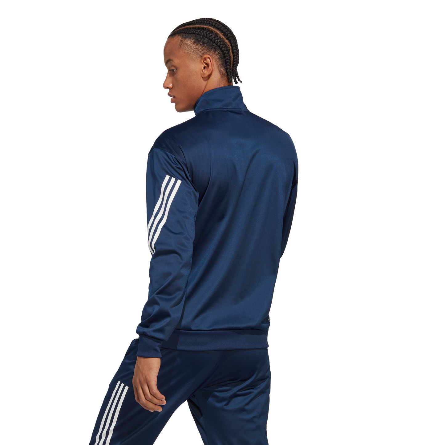 Adidas 3-Stripe Gebreide Jas (Navy)