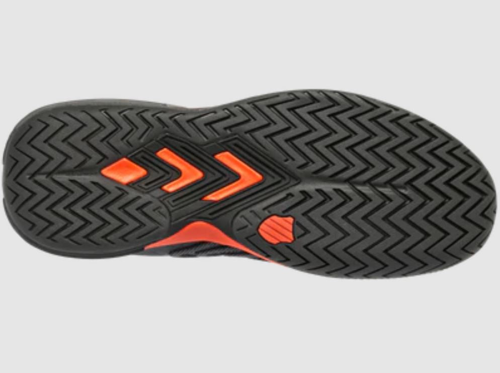 K-Swiss Ultrashot 3 Padel Schoenen (Asphalt/Jet Black/Spicy Orange)