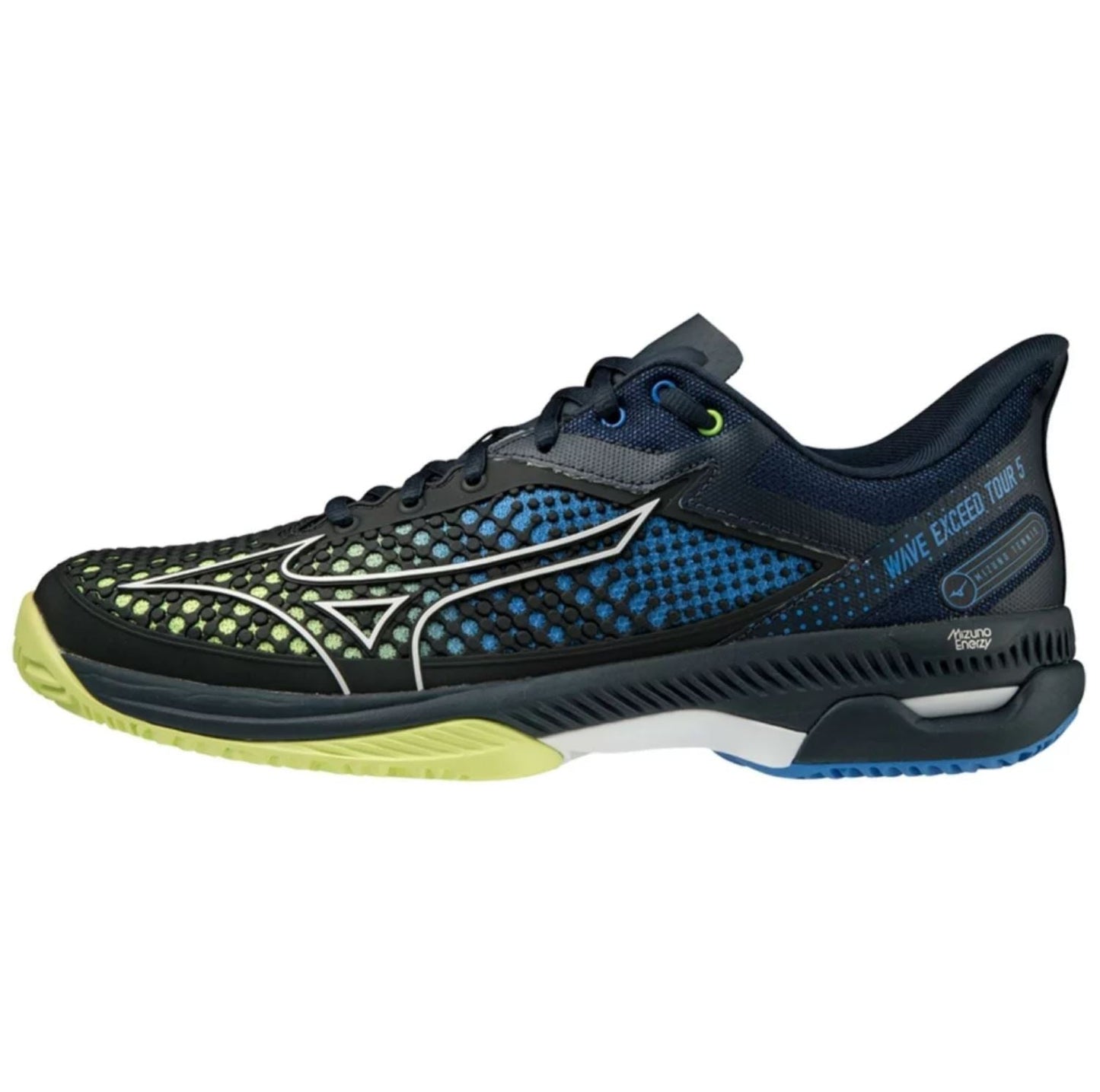Mizuno Wave Exceed Tour 5 CC Heren Padel Schoenen (Navy/Blauw/Groen)