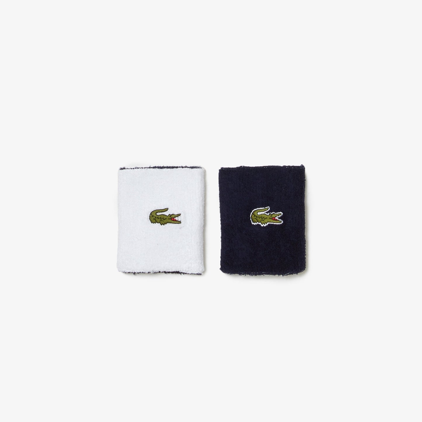 Lacoste Polsbandjes (2-Pack, Wit/Navy)