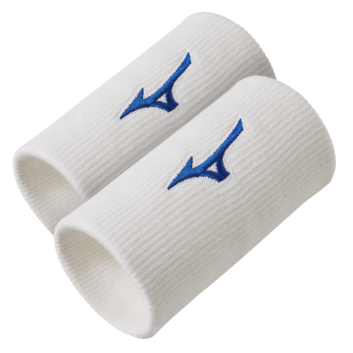Mizuno Polsband Lang (2-pack, Wit)