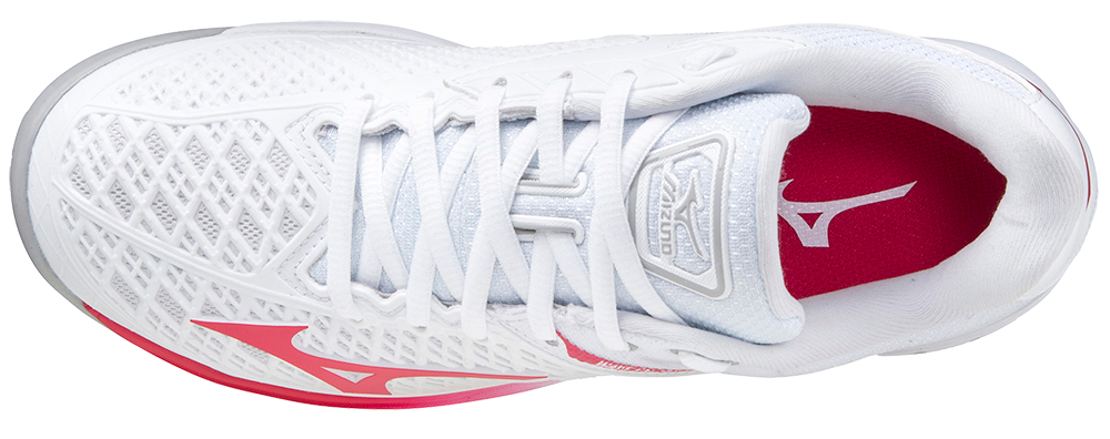 Mizuno Exceed Tour 4 AC Vrouwen (Wit/Rood) Padel Schoenen