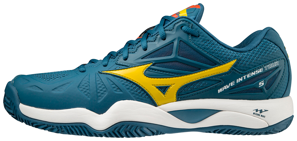 Mizuno Wave Intense Tour 5 CC Heren Padel Schoenen (Petroleum Groen)