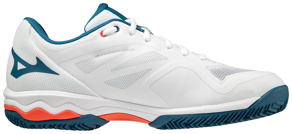 Mizuno Exceed Light CC Heren Padel Schoenen (Wit/Oranje)