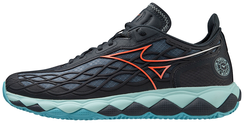 Mizuno Wave Enforce Tour CC Padel Schoenen (Collegiate Blue/Soleil/Tanager Turquoise)