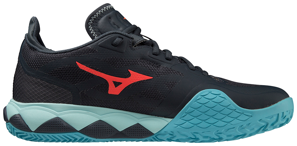 Mizuno Wave Enforce Tour CC Padel Schoenen (Collegiate Blue/Soleil/Tanager Turquoise)