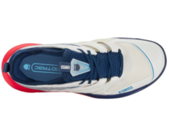 K-Swiss SpeedTrac Padel Schoenen (Blanc De Blanc/ Blue Opal /Lollipop)
