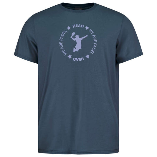Head We Are Padel T-shirt (Heren, Navy)