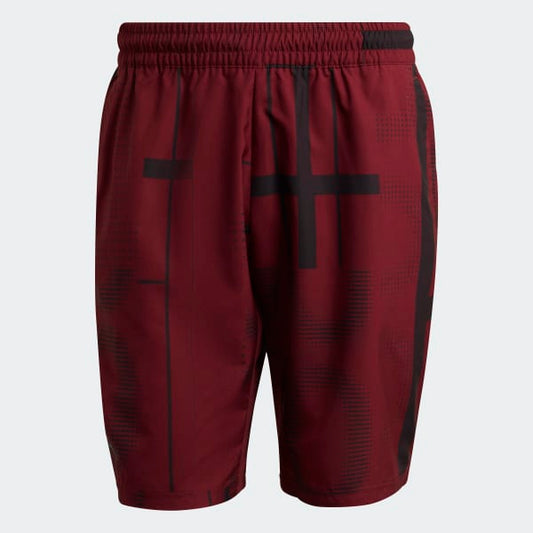 Adidas Club 3-Stripe Shorts (Donkerrood)