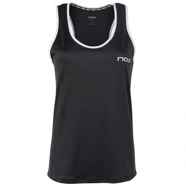 Nox Vrouwen Top (Zilver met Wit Logo)