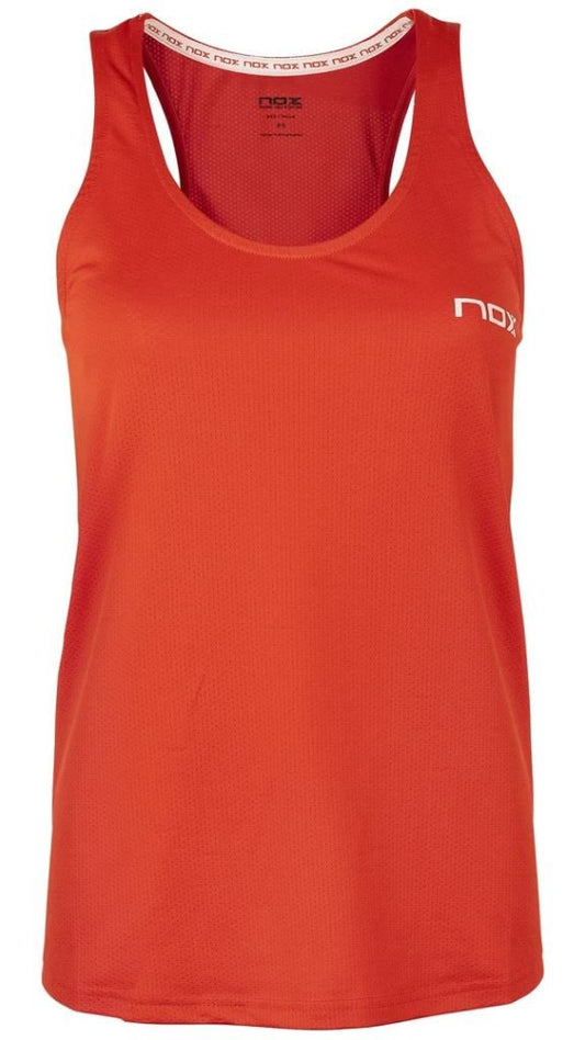 Nox Vrouwen Top (Rood met Wit Logo)